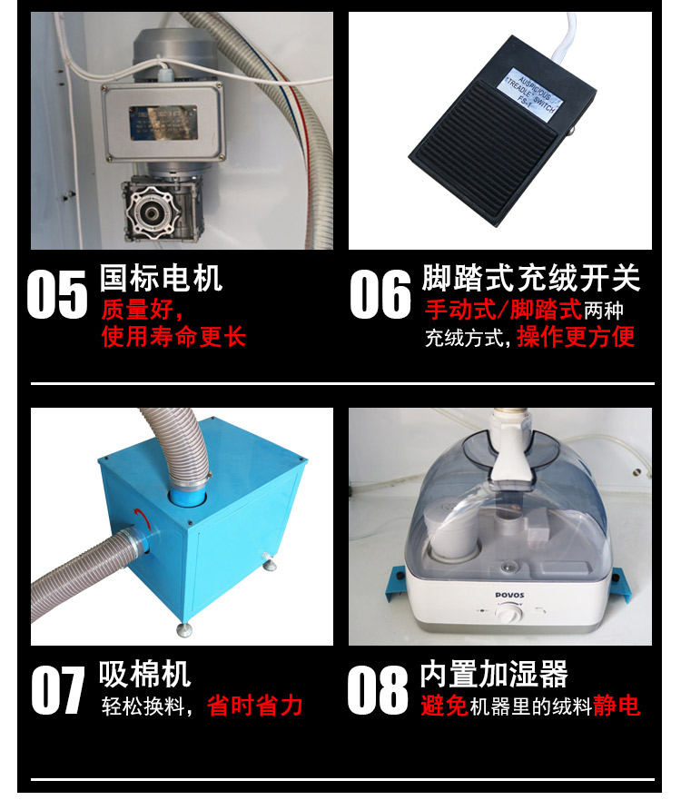DN-CM2100-2兩頭流量充絨充棉一體機產(chǎn)品細節4