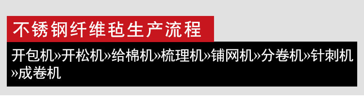 不銹鋼纖維針刺氈生產(chǎn)線(xiàn)產(chǎn)品細節1